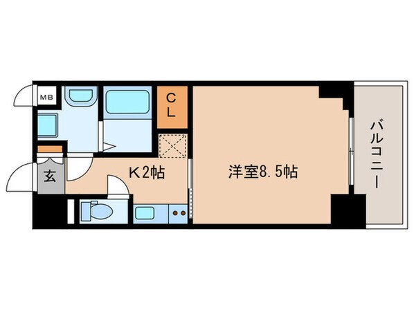 S-RESIDENCE平安通　の物件間取画像